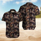 Flamingo Pineapple Vintage Hawaiian Shirt For Tropical Travel Outdoor Parties And Relaxed Casual Wear