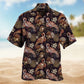 Flamingo Pineapple Vintage Hawaiian Shirt For Tropical Travel Outdoor Parties And Relaxed Casual Wear