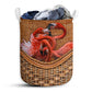 Flamingo Rattan Texture Beautiful Style Laundry Basket For Bathroom Bedroom Storage