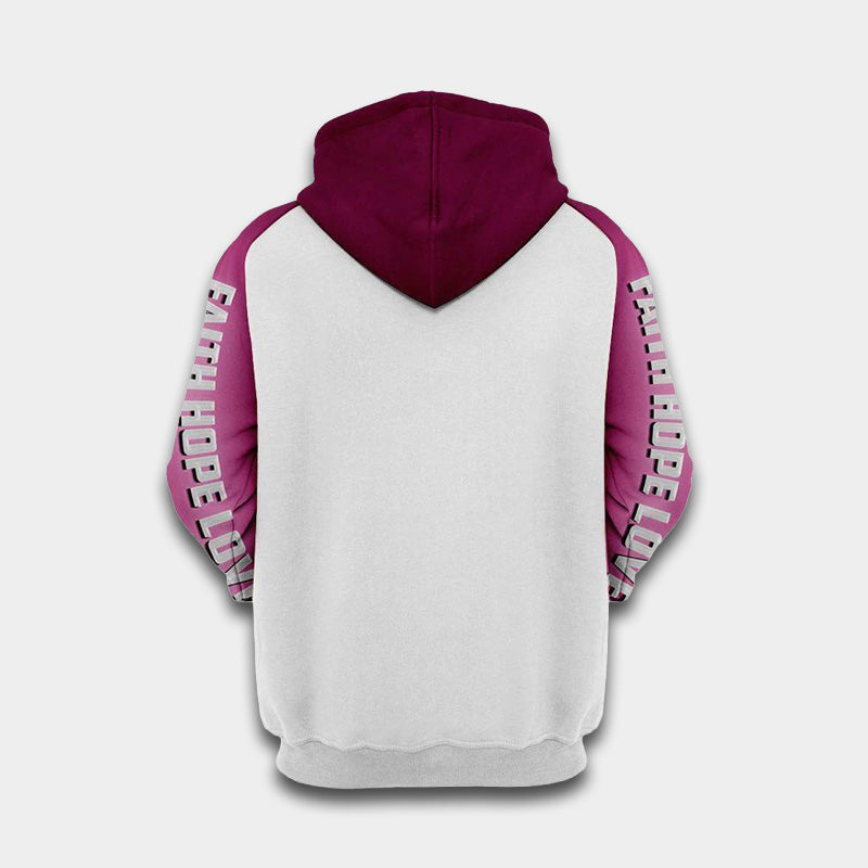 Flamingo Ribbon Breast Cancer Awareness Hoodie For Meaningful Gatherings Casual Style And Thoughtful Gifts