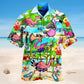 Flamingo Running Flamingoes Hawaiian Shirt For Nature Fans, Resort Trips, And Comfortable Warm Weather Wear