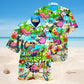 Flamingo Running Flamingoes Hawaiian Shirt For Nature Fans, Resort Trips, And Comfortable Warm Weather Wear