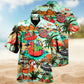 Flamingo Skull Hawaii Hawaiian Shirt For Tropical Holidays, Outdoor Gatherings, And Everyday Comfort