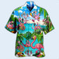 Flamingo Palm Sometimes Chill Hawaiian Shirt For Resort Getaways And Comfortable Summer Activities