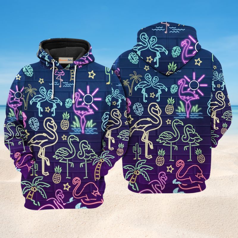 Flamingo Stand Tall Dream Big Hoodie For Weekend Adventures Casual Style And Relaxed Comfort