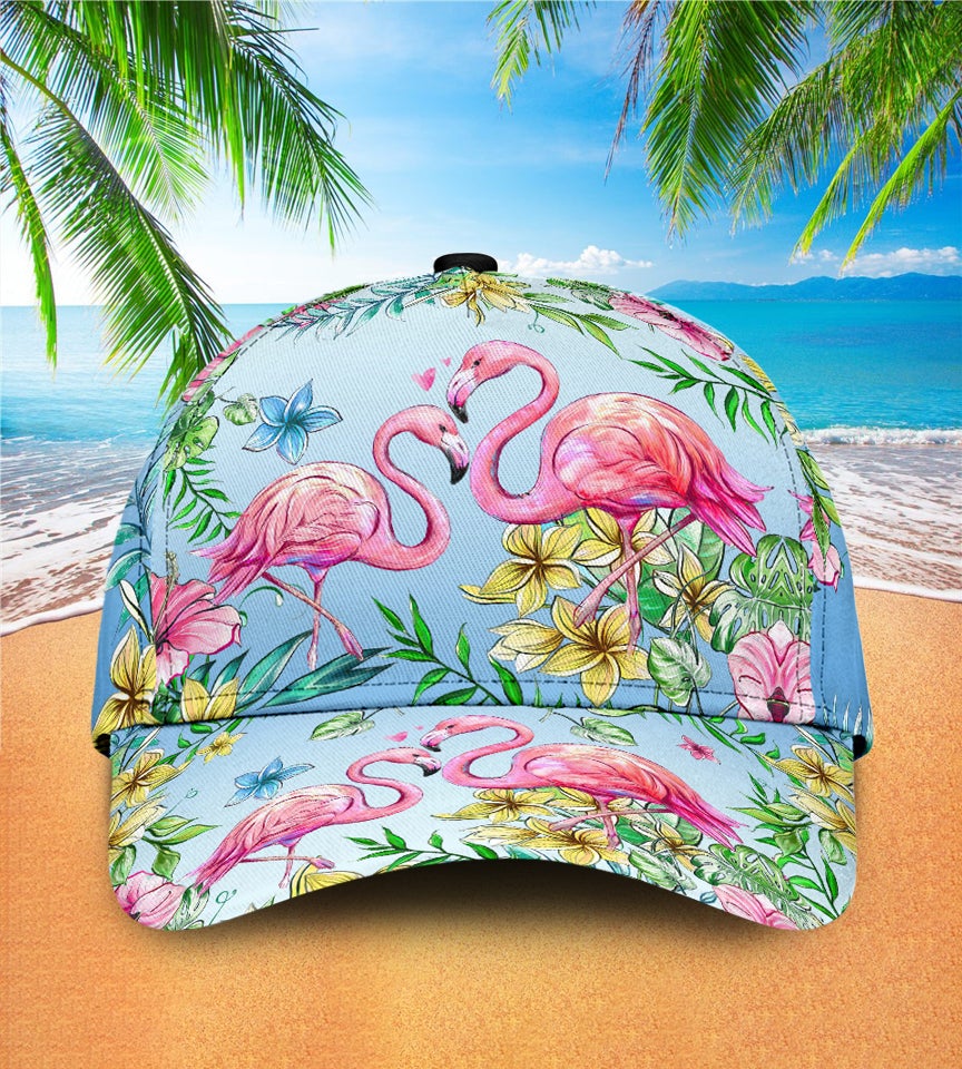 Flamingo Tropical Pattern Classic Cap For Outdoor Adventures Festivals And Casual Wear