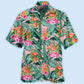 Colorful Tropical Flamingo Leaf Hawaiian Shirt For Summer Events And Casual Outdoor Wear