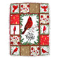 Cardinal Merry And Bright Christmas Vibes Flannel Blanket For Cozy Bedroom Sofa Decor