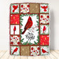 Cardinal Merry And Bright Christmas Vibes Flannel Blanket For Cozy Bedroom Sofa Decor