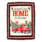 Cardinal Christmas All Heart Come Home For Christmas Flannel Blanket For Cozy Bedroom Sofa Decor