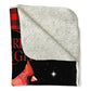 Cardinal Tartan Christmas Merry And Bright Flannel Blanket For Cozy Bedroom Sofa Decor