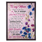 Flower I Love You To The Moon And Back Flannel Blanket For Cozy Bedroom Sofa Decor