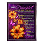 Flower My Wish For You Mom To Daughter Flannel Blanket For Cozy Bedroom Sofa Decor