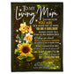 Flower To My Mom You Will Always Be My Loving Mom Flannel Blanket For Cozy Bedroom Sofa Decor