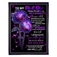 Flower You Will Always Be My Loving Mother Flannel Blanket For Cozy Bedroom Sofa Decor