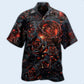 Floral Rose Burning Hawaiian Shirt For Warm Weather Adventures And Everyday Comfort