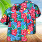 Floral Tropical Hawaiian Shirt Artwork Detail For Tropical Trips And Casual Outings
