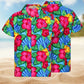Floral Tropical Hawaiian Shirt For Coastal Travel, Casual Events, And Comfortable Summer Wear