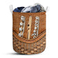 Flute Rattan Texture Laundry Basket For Bathroom Bedroom Storage