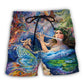Fantasy Flute Music Beach Shorts For Casual Day Trips And Lightweight Summer Style