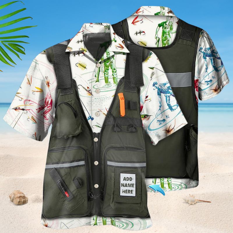 Fly Fishing Nature Hawaiian Shirt For Tropical Holidays, Outdoor Gatherings, And Everyday Comfort