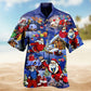 Flying Super Santa Hawaiian Shirt For Summer Gatherings Festive Travel And Comfortable Everyday Wear