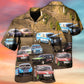 Folkrace Motorsport Hawaiian Shirt For Summer Vacation, Beach Travel, And Casual Wear