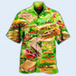 Food Delicious Tasty Sandwich Hawaiian Shirt Design Detail For Sunny Adventures And Casual Wear