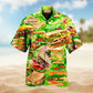 Love And A Tasty Sandwich Hawaiian Shirt For Coastal Gatherings Flavor Fans And Relaxed Summer Style