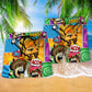 Taco Food Beach Shorts Pattern Detail For Leisure Travel And Memorable Gift Ideas