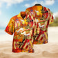 Food Creative Pattern Hawaiian Shirt For Coastal Travel, Casual Events, And Comfortable Summer Wear