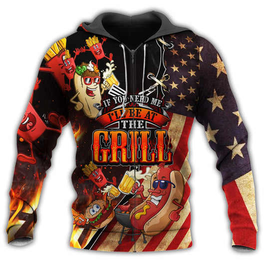 Colorful Barbecue Grill Life Hoodie For Hobby Enthusiasts Casual Outings Travel And Everyday Comfort