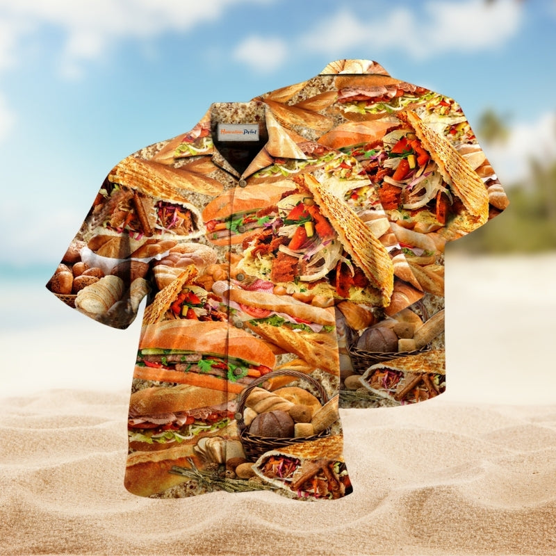 Delicious Bread Around The World Hawaiian Shirt For Tropical Trips Food Fans And Cheerful Summer Outings