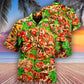 Food Delicious Pizza First Bite Hawaiian Shirt Pattern View For Lightweight Everyday Style