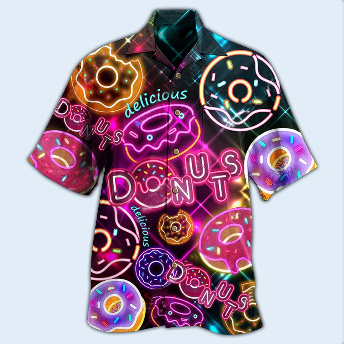 Food Donut Vibe Stunning Hawaiian Shirt For Summer Events And Casual Outdoor Wear