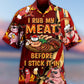 Food Rub Meat Stick Hawaiian Shirt For Beach Parties And Weekend Getaways