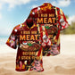 Food Rub Meat Hawaiian Shirt For Island Vacations, Resort Wear, And Relaxed Seasonal Style