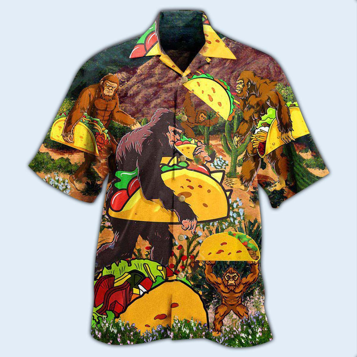 Food Delicious Share Anyone Tacos Hawaiian Shirt Artwork View For Weekend Travel And Beach Style