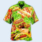 Dog Food Party Hot Salad Hawaiian Shirt Artwork View For Coastal Escapes And Resort Style