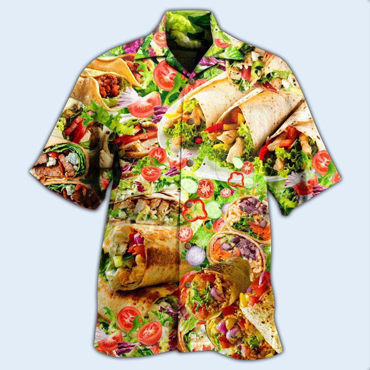 Food Burrito Delicious Meal Hawaiian Shirt Artwork View For Coastal Escapes And Resort Style