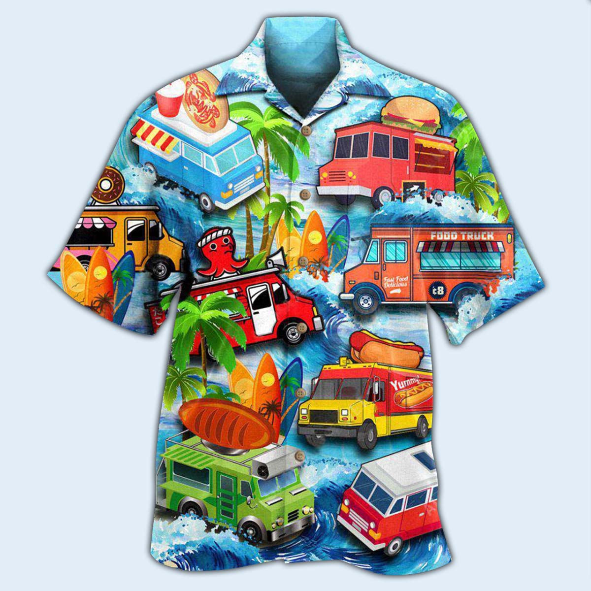 Truck Food Hawaiian Shirt For Summer Events And Casual Outdoor Wear