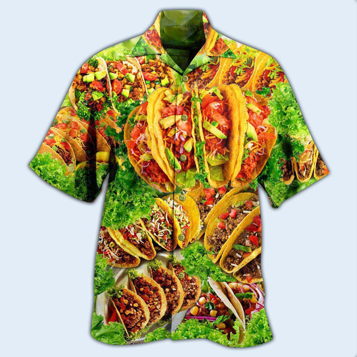 Food Tacos Porfavor Hawaiian Shirt Pattern Detail For Summer Holidays And Outdoor Fun