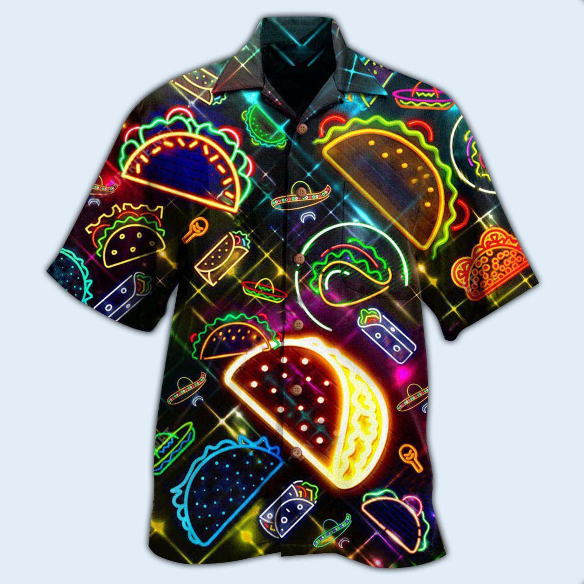 Food Tuesday Faith Created Tacos Stunning Hawaiian Shirt For Coastal Adventures And Warm Weather Wear