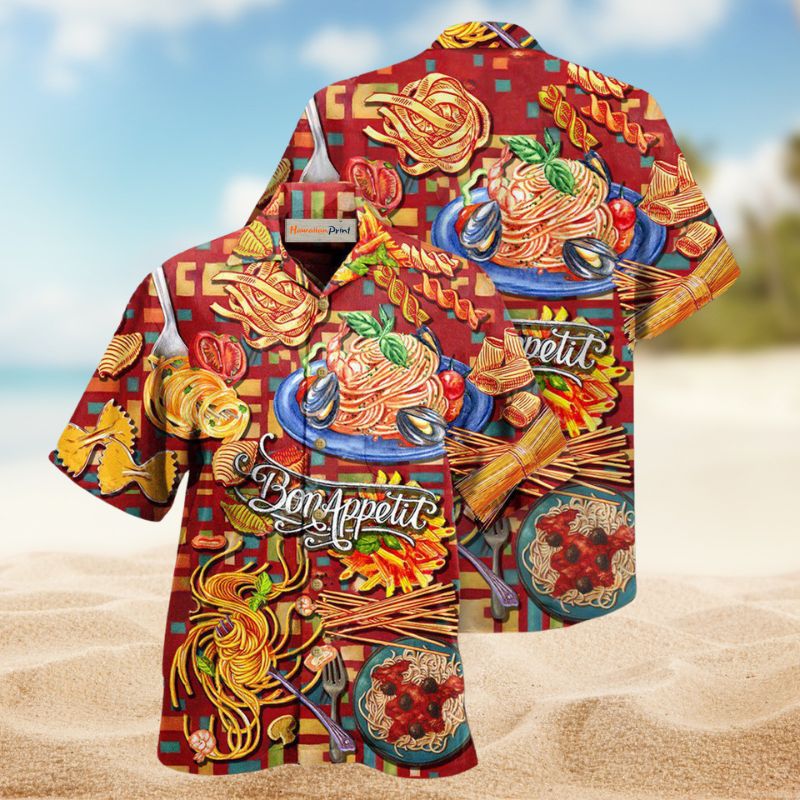 Food Pasta Tasting Daily Hawaiian Shirt For Island Vacations, Resort Wear, And Relaxed Seasonal Style
