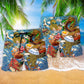 Ramen Food Comfort Beach Shorts Pattern Detail For Seaside Leisure And Vacation Ready Style