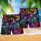 Backyard BBQ Beach Shorts Pattern Detail For Poolside Fun And Distinctive Seasonal Style