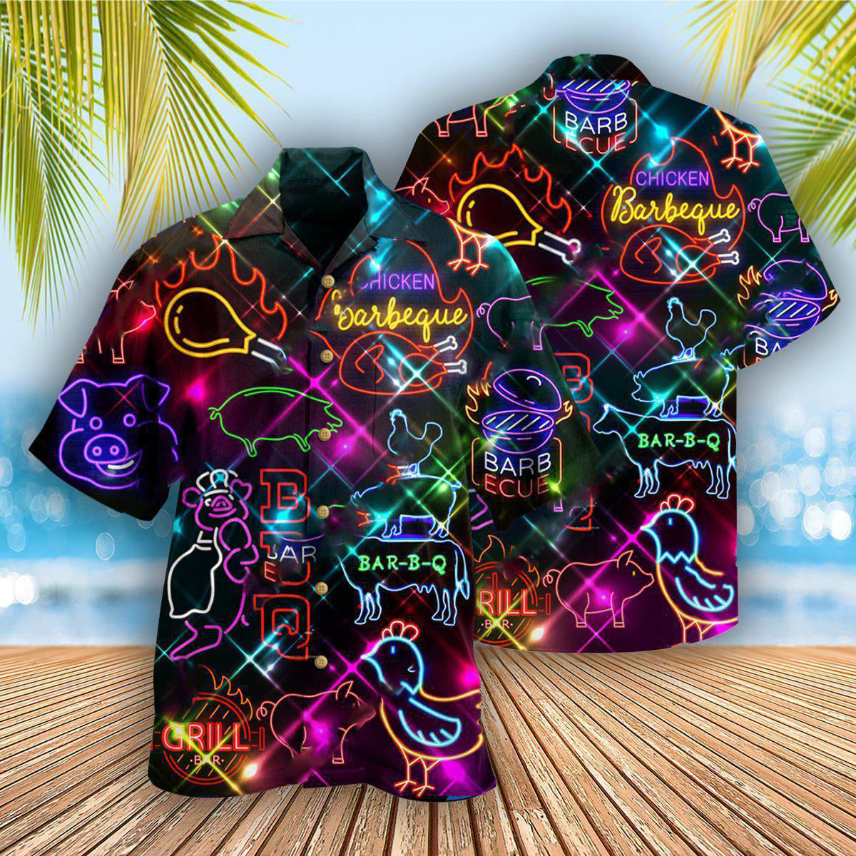 Food Real Men Smell Barbecue Stunning Hawaiian Shirt For Coastal Adventures And Warm Weather Wear