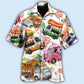 Food Truck Hawaiian Shirt For Coastal Travel, Casual Events, And Comfortable Summer Wear
