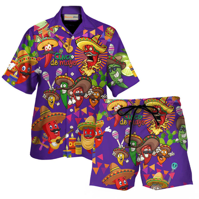 Purple Food Feeling Chili Hot Hawaiian Shirt For Poolside Relaxation And Sunny Getaways