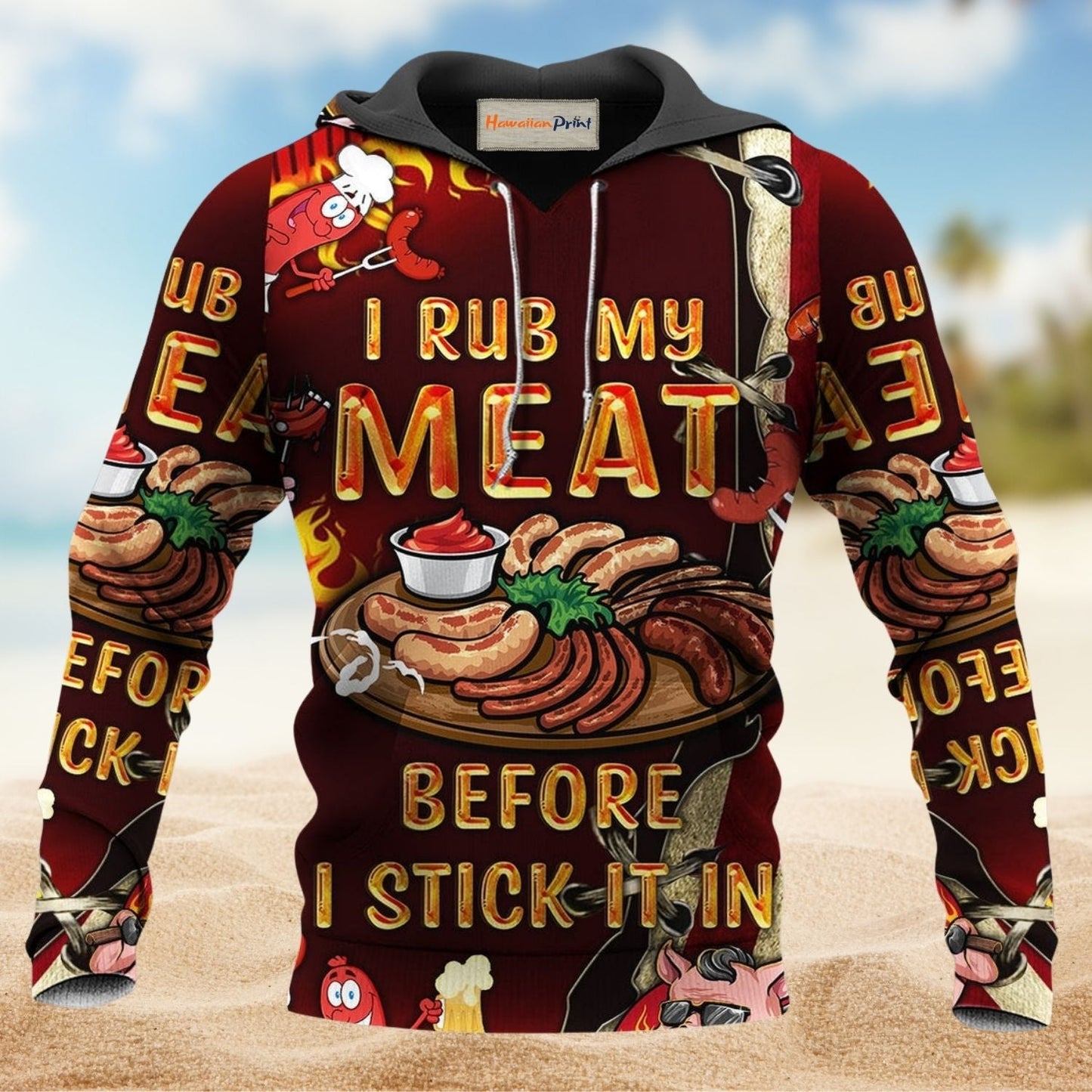 Food Lover Grill Season Fun Hoodie For Everyday Streetwear Seasonal Travel And Gift Giving